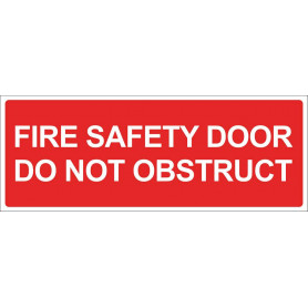 Fire Safety Door Do Not Obstruct