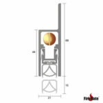 Kilargo IS8090si External Smoke Drop Seal 820mm