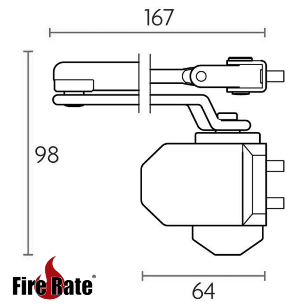 Sabre 770 Door Closer with Arm