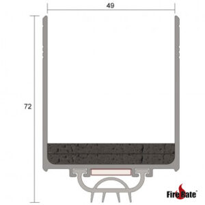 Fire Door Base Extension Gap Seal 45 50mm