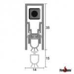 Internal Smoke Drop Seal 820mm